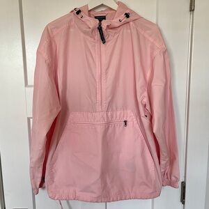 Pink Hooded Windbreaker Jacket